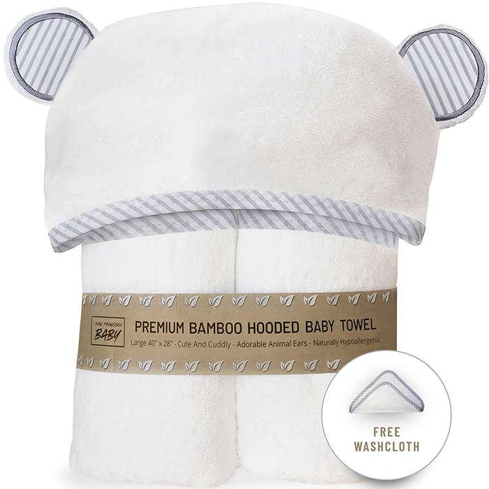 San Francisco Baby Organic Bamboo Hooded Baby Towel