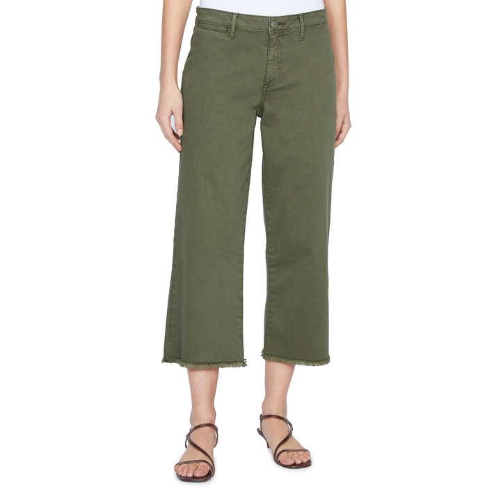 Sanctuary Wide Leg Raw Hem Crop Pants