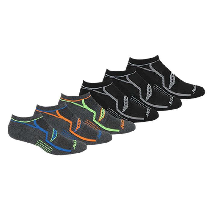 Saucony Men's Multi-Pack Performance Comfort Fit No-show Socks