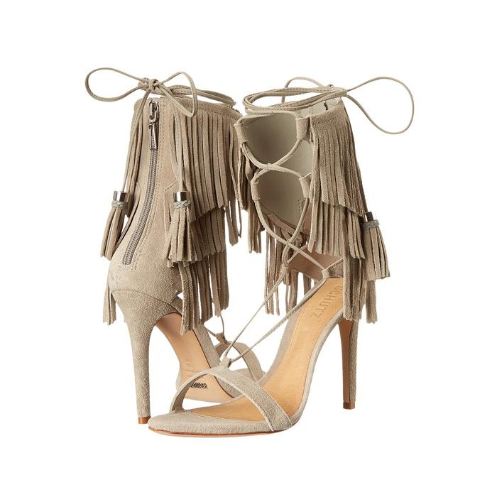 Schutz Kija Suede Fringe Sandals