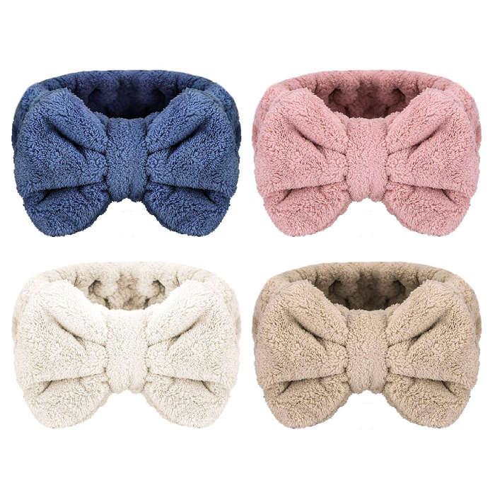 Senkary Microfiber Bowtie Headbands