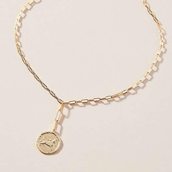 Serefina Zodiac Coin Necklace