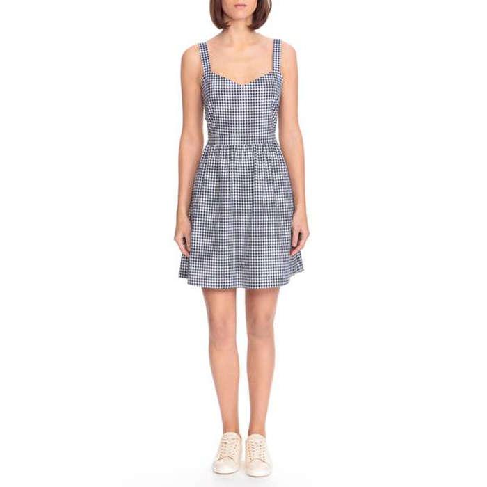 Sézane Austin Back Tie Gingham Sundress