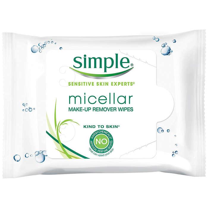 Simple Kind to Skin Micellar Makeup Remover Wipes