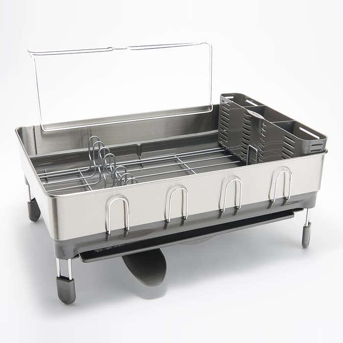 Simplehuman Fingerprint-Proof Stainless Steel Dishrack