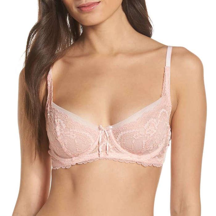 Skarlett Blue Minx Unlined Lace Demi Underwire Bra