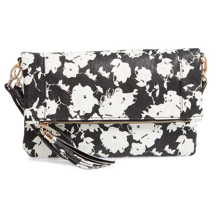 Sole Society Tasia Print Foldover Clutch