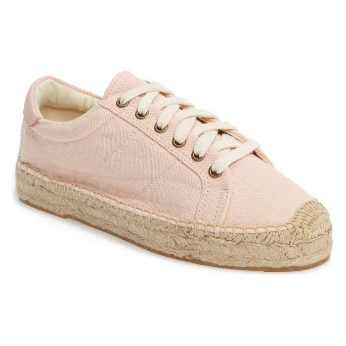 Soludos Canvas Platform Tennis Espadrille Sneaker