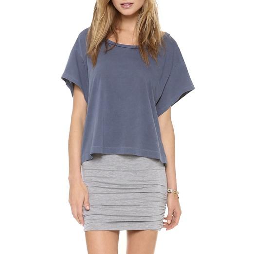 Stateside Royal Boxy Cropped Tee