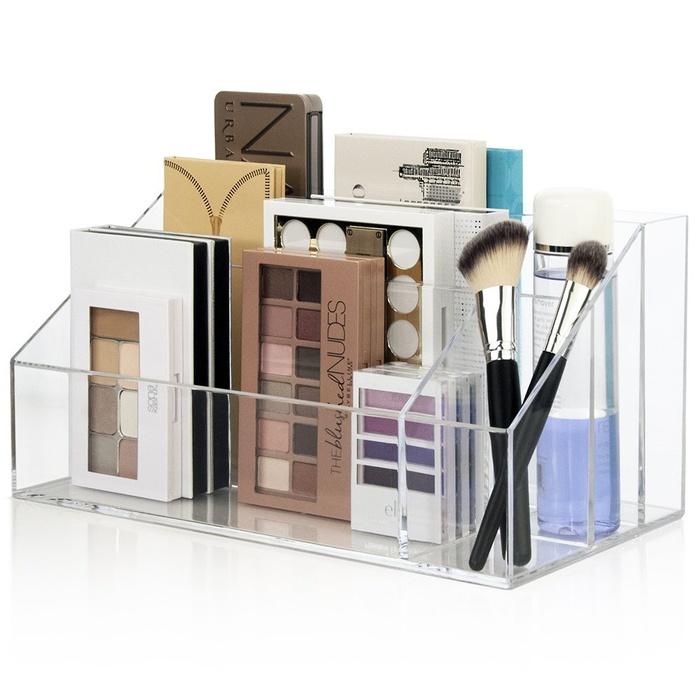 STORi Large Capacity Plastic Makeup Palette Organizer