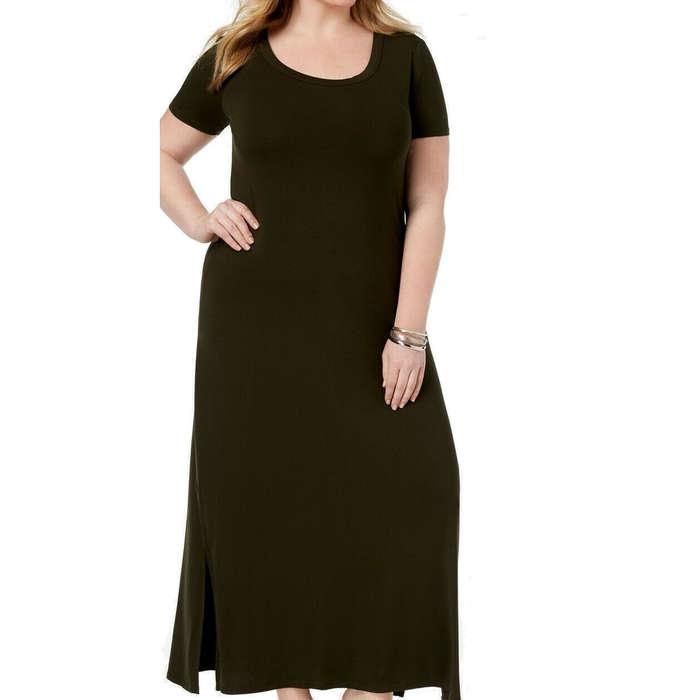 Style & Co. Plus Size T-Shirt Maxi Dress