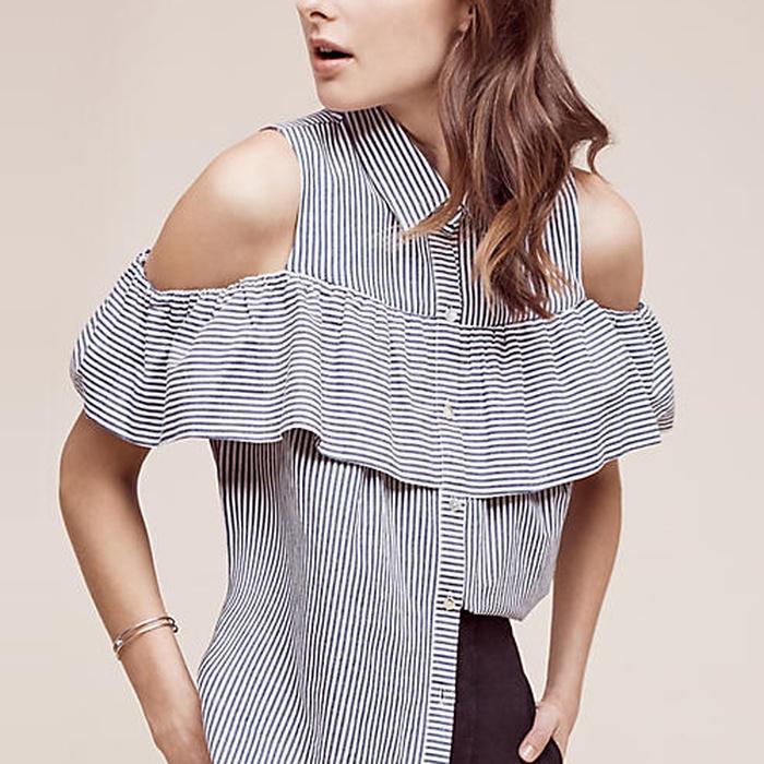 Sunday In Brooklyn Scilla Open-Shoulder Top