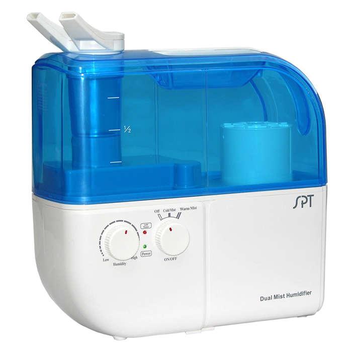 Sunpentown Ultrasonic Dual-Mist Warm/Cool Humidifier