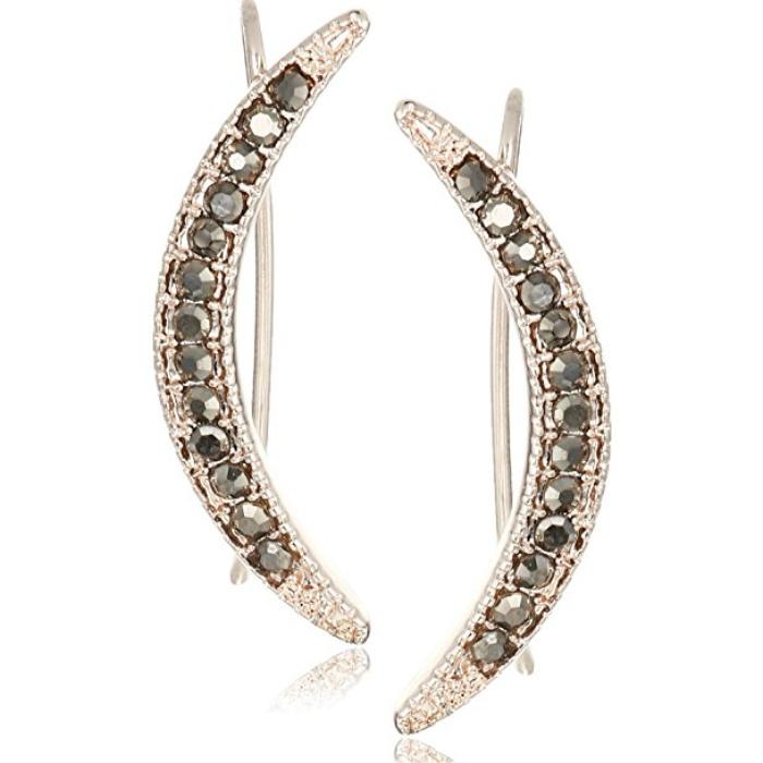 T Tahari Essentials with Crystal Crawler Stud Earrings