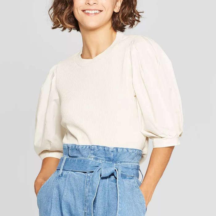 Target Puff Elbow Sleeve T-Shirt