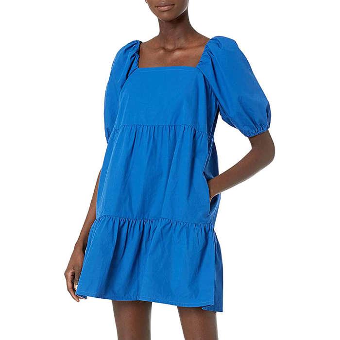 The Drop Puff-Sleeve Mini Dress