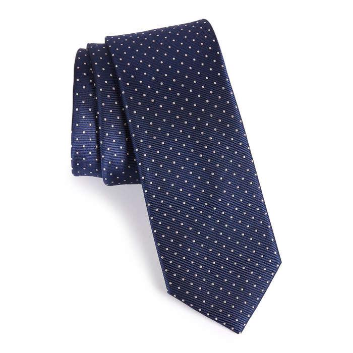 The Tie Bar Dot Silk Tie