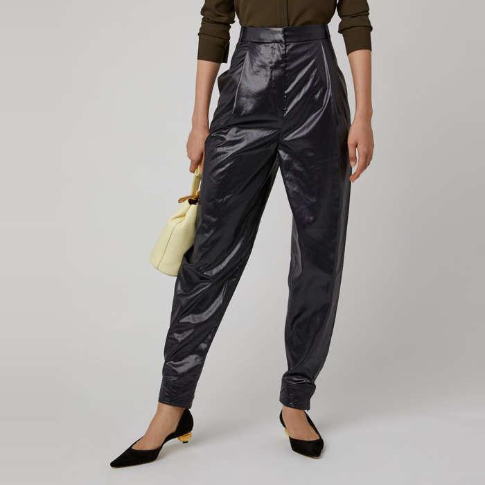 Tibi Pleated Shell Tapered Pants