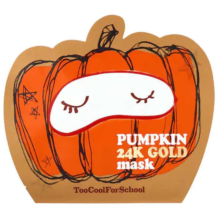 Too Cool for School Pumpkin 24K Gold Sheet Mask