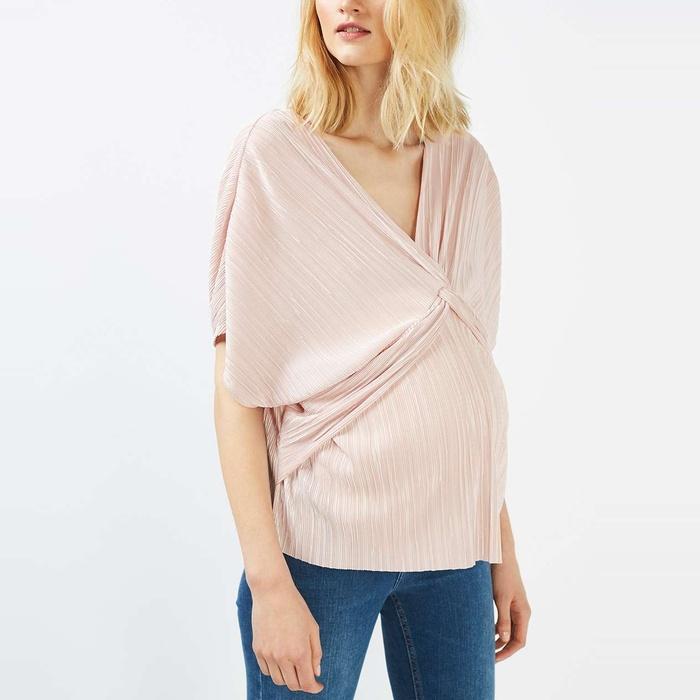 Topshop Batwing Twist Front Top