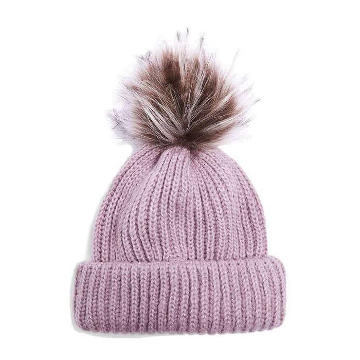 Topshop Faux Fur Pompom Beanie