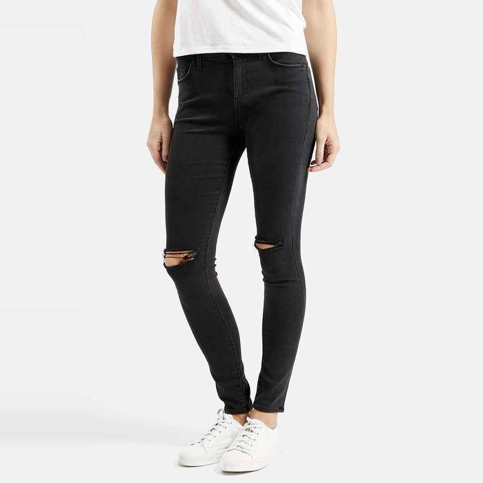 Topshop Moto Leigh Mid Rise Skinny Jeans