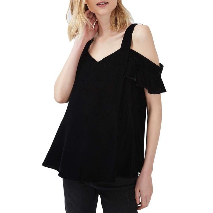 Topshop Polly Velvet Maternity Top