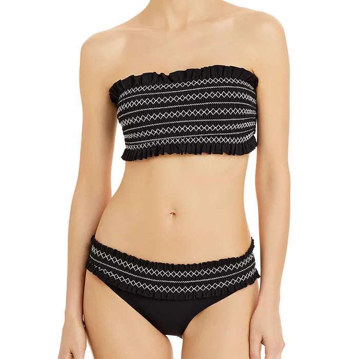 Tory Burch Costa Bandeau Bikini Top And Costa Hipster Bikini Bottom