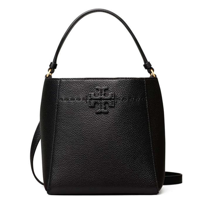 Tory Burch McGraw Small Leather Bucket Bag