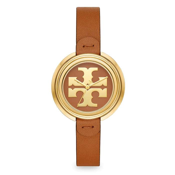 Tory Burch The Miller Leather Strap Watch