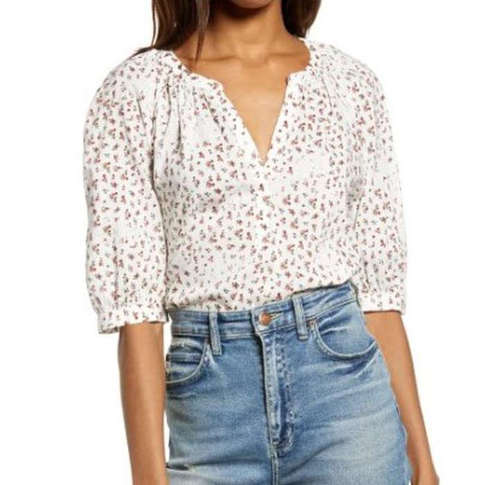 Treasure & Bond Floral Print Top