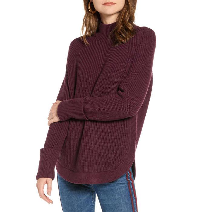 Treasure & Bond Mock Neck Sweater