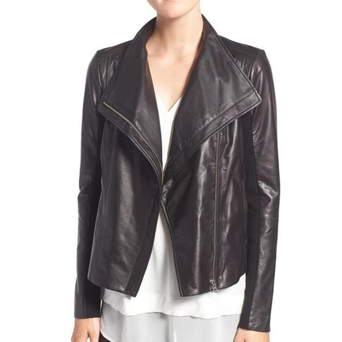 Trouve Leather Moto Jacket