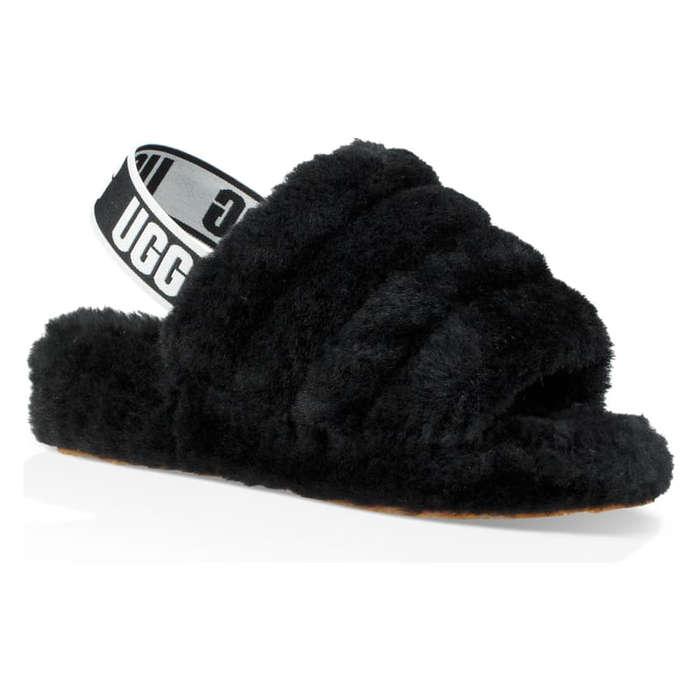 UGG Fluff Yeah Genuine Shearling Slingback Sandal