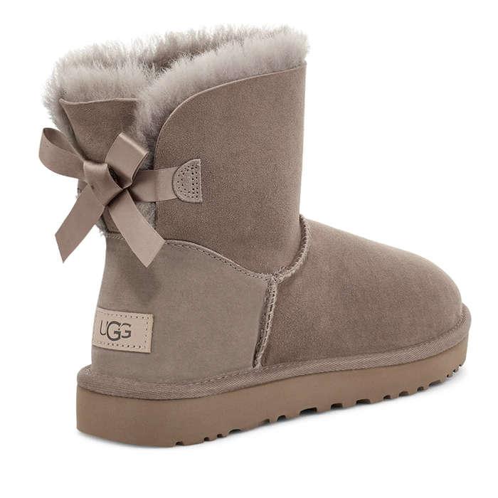 UGG Mini Bailey Bow II Genuine Shearling Bootie