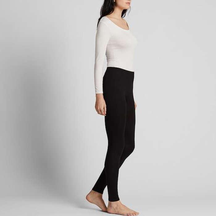 Uniqlo Heattech Crew Neck Long-Sleeve T-Shirt And Leggings