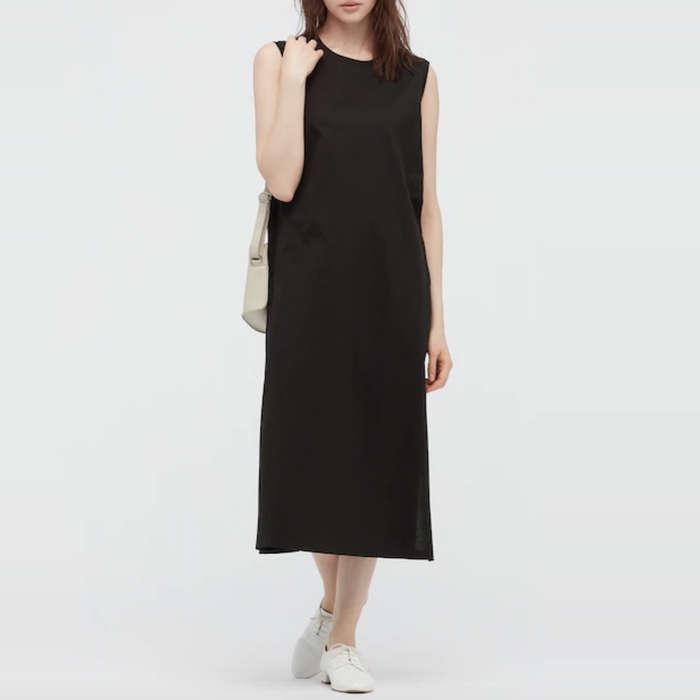 Uniqlo Mercerized Cotton Sleeveless Long Dress