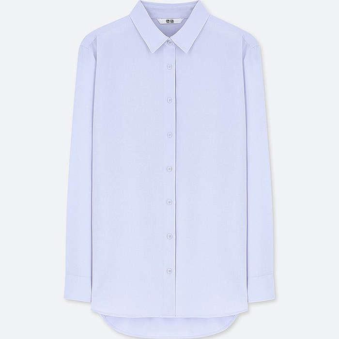 Uniqlo Rayon Long-Sleeve Blouse