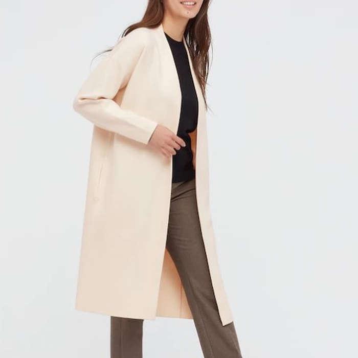 Uniqlo Souffle Yarn Smooth Knitted Coat