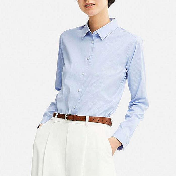 Uniqlo Supima Cotton Stretch Striped Shirt