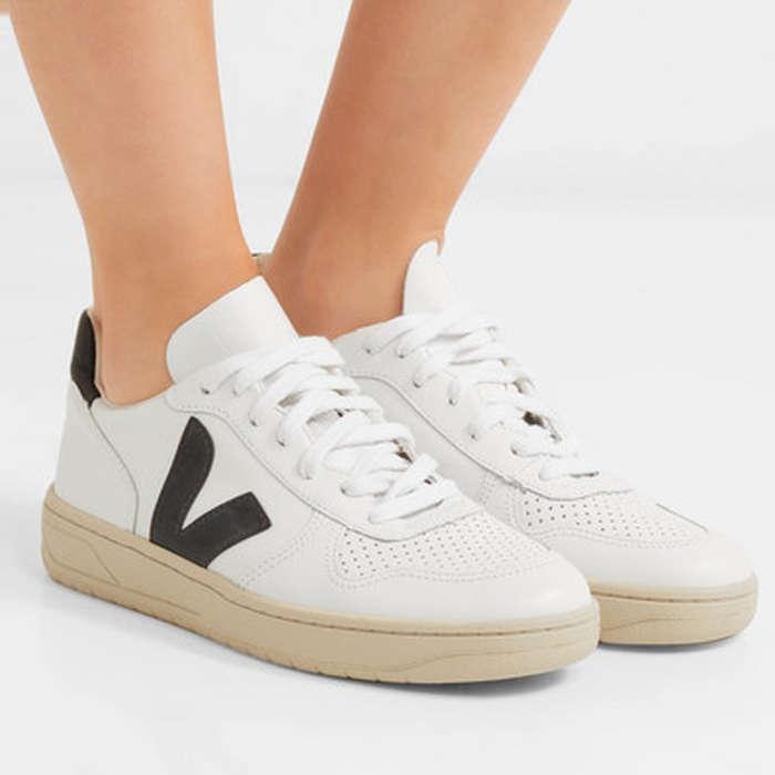 Veja V-10 Leather Sneakers