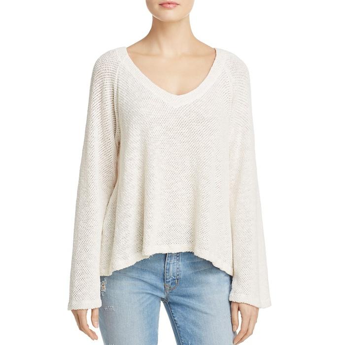 Velvet by Graham & Spencer V-Neck Honeycomb Top