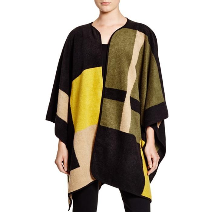 Vince Camuto Jacquard Blanket Poncho