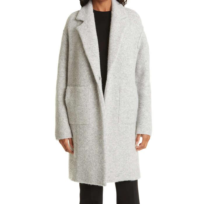 Vince Merino Wool Blend Longline Cardigan