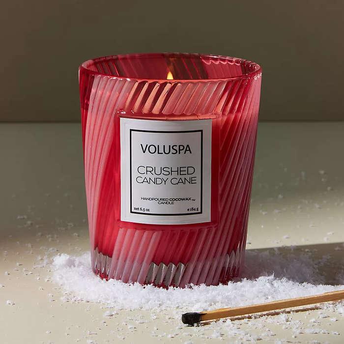 Voluspa Crushed Candy Cane Candle