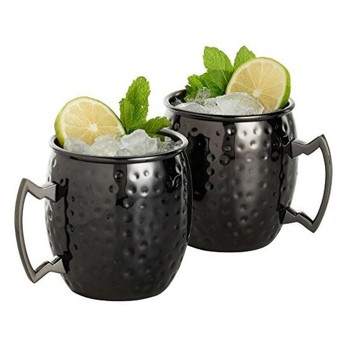 VonShef Barrel Style Moscow Mule Mugs