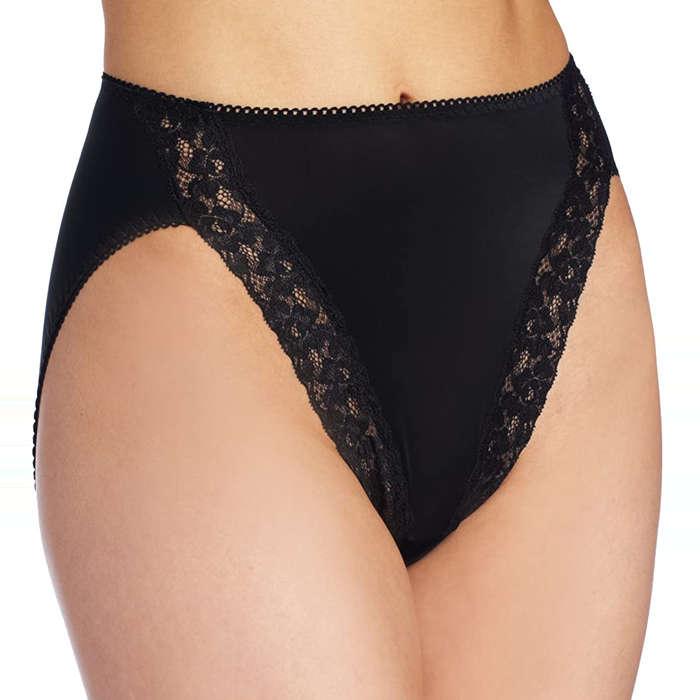 Wacoal Bodysuede Lace Hi-Cut Panty Brief Panty