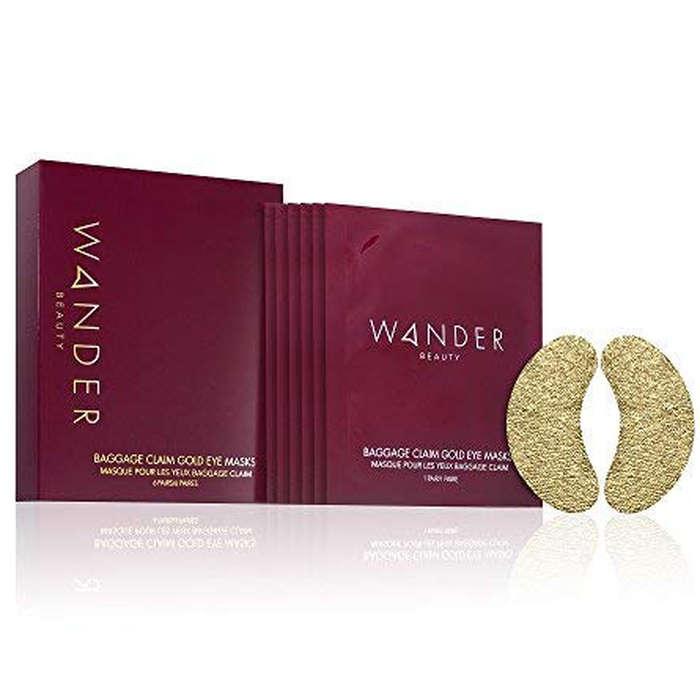 Wander Beauty Baggage Claim Gold Eye Masks