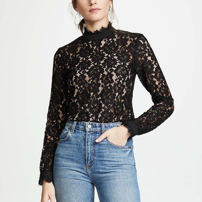 WAYF Berklin Lace Top