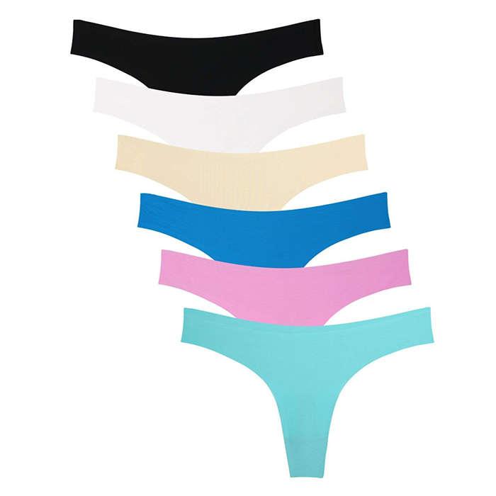 Wealurre Microfiber Low Rise No Show Thong Pantie